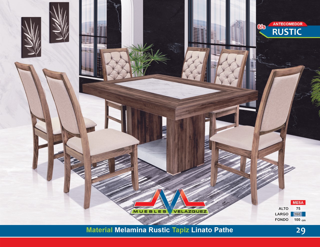 Antecomedor Rustic de 6