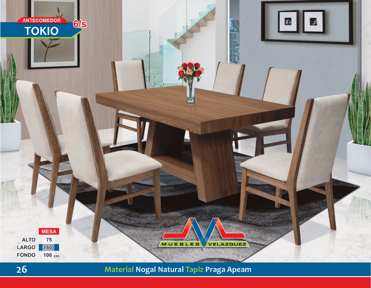 Antecomedor Tokio de 6